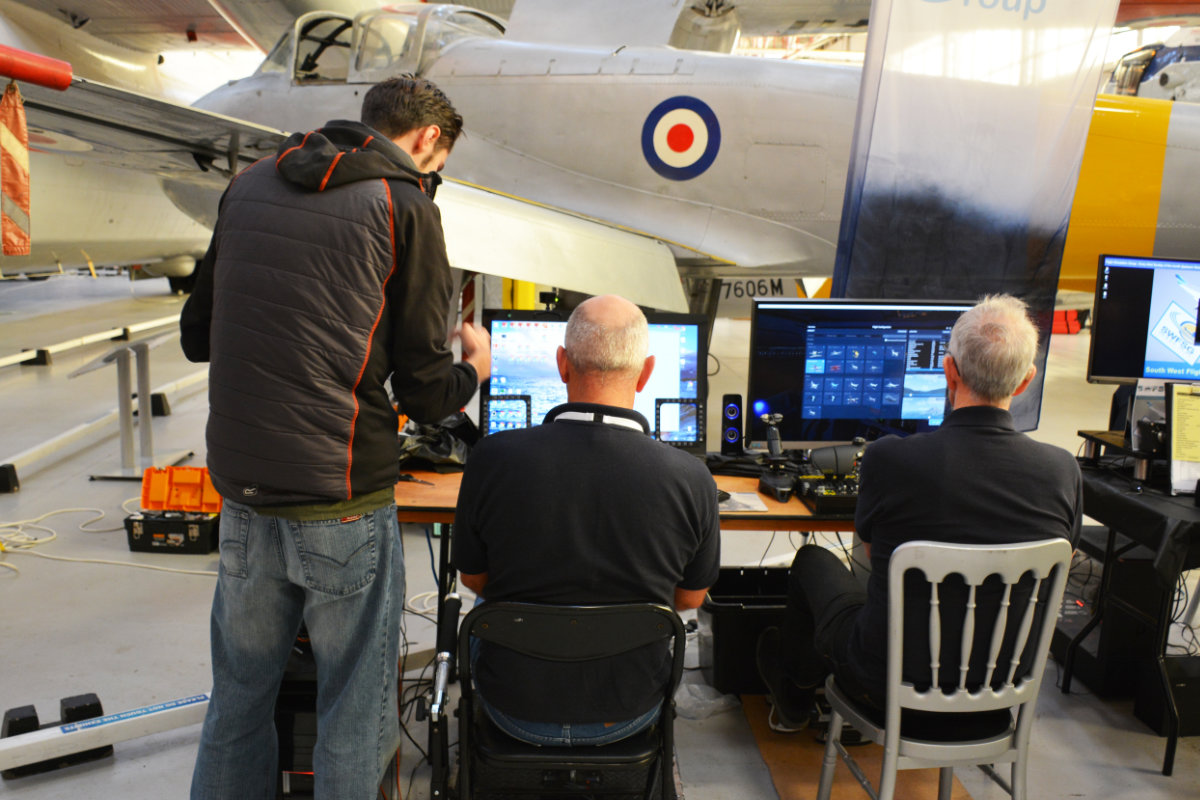 Another view of the setup at the SWFSG stand