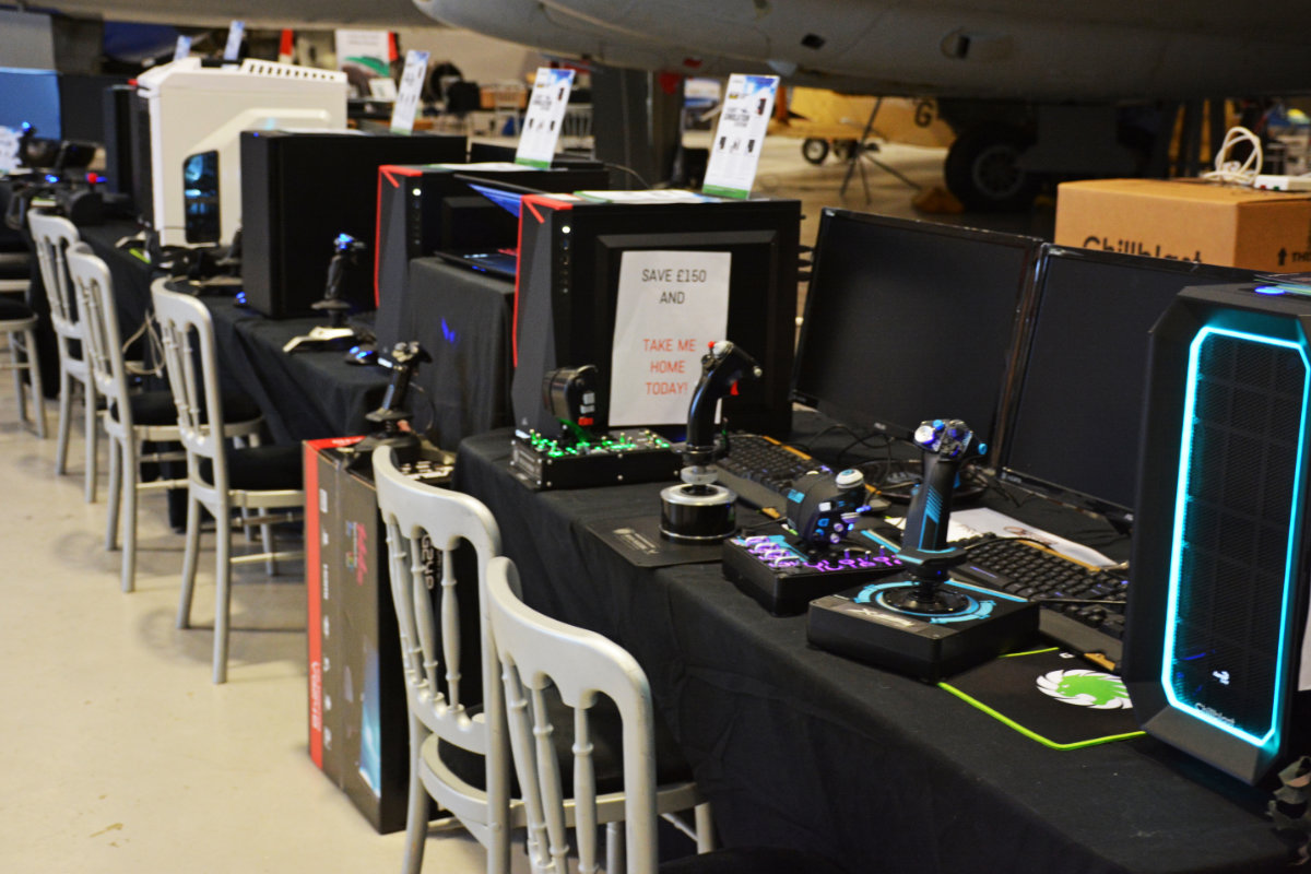 A selection of PC systems to try and buy at the Chillblast stand