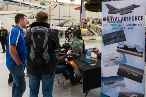 Visitors taking a look Virtual RAF